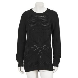 Hermès black knitted cotton jumper